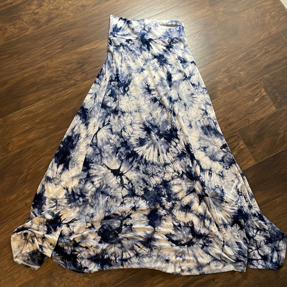 Tie Dye Maxi Skirt, Size Small